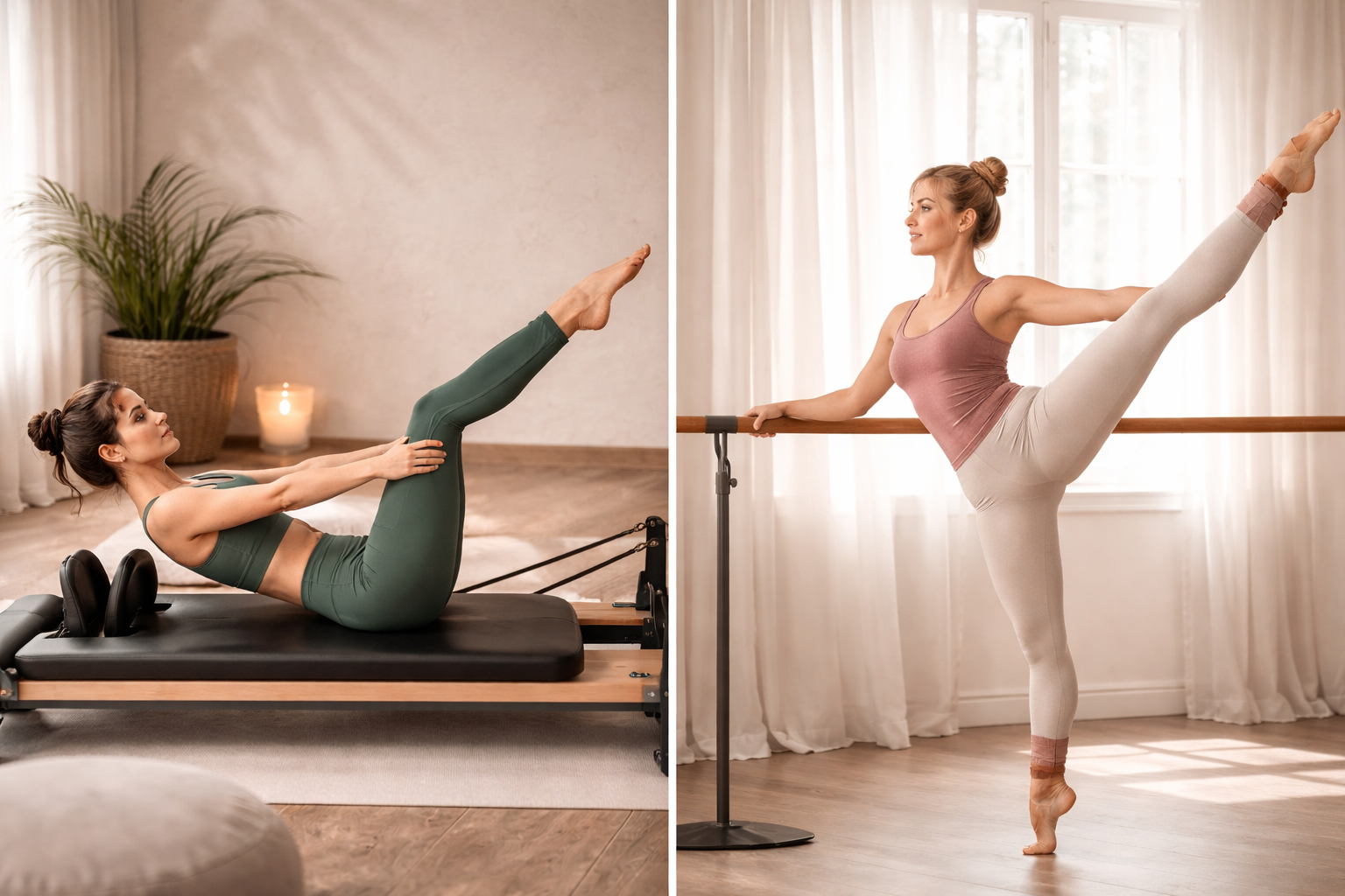 Pilates vs Barré: En qué se diferencian y cuál es mejor para ti